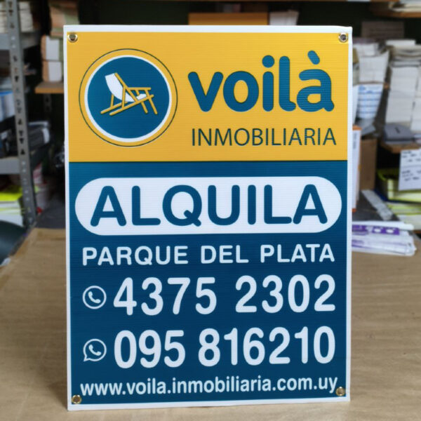 Cartel Vende/Alquila personalizado - Imagen 2