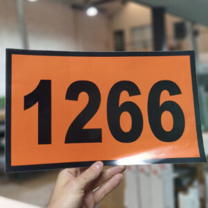 Etiqueta ONU 35 x 21 cm