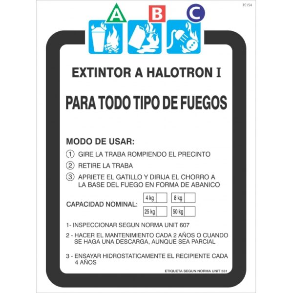 Etiquetas extintor en general - Imagen 3
